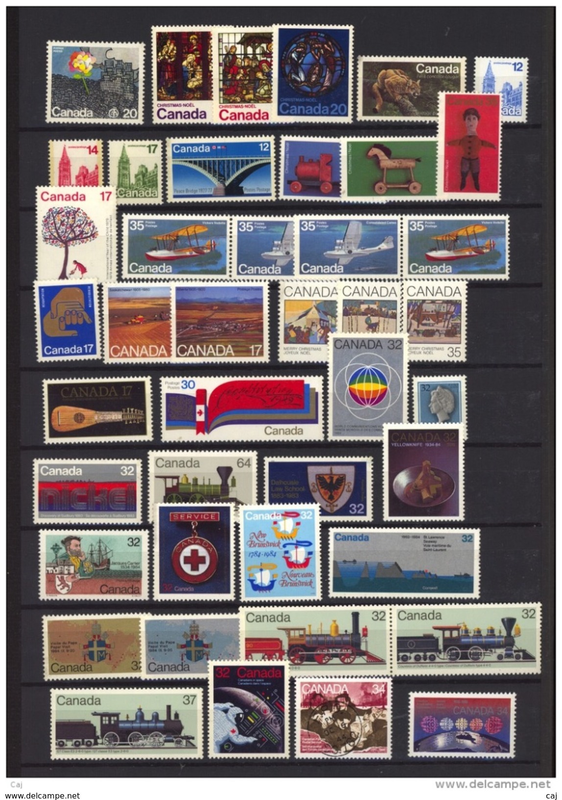 C  423++  -  Canada  :  Yv  600...1020  **  47 Timbres , Cote : 40 &euro; - Collections