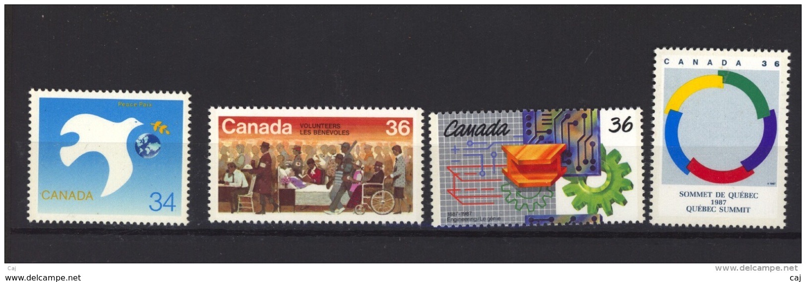 C  423++  -  Canada  :  Yv  600...1020  **  47 Timbres , Cote : 40 &euro; - Collections