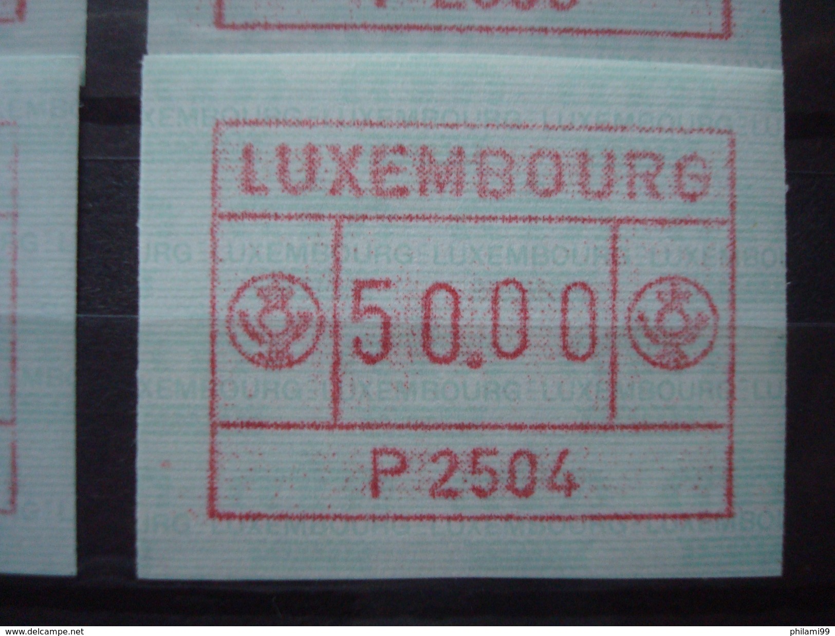 LUXEMBURG 1983 ATM 4 SETS P2501-2-3-4  4F 7F 10F 50F - Vignettes D'affranchissement