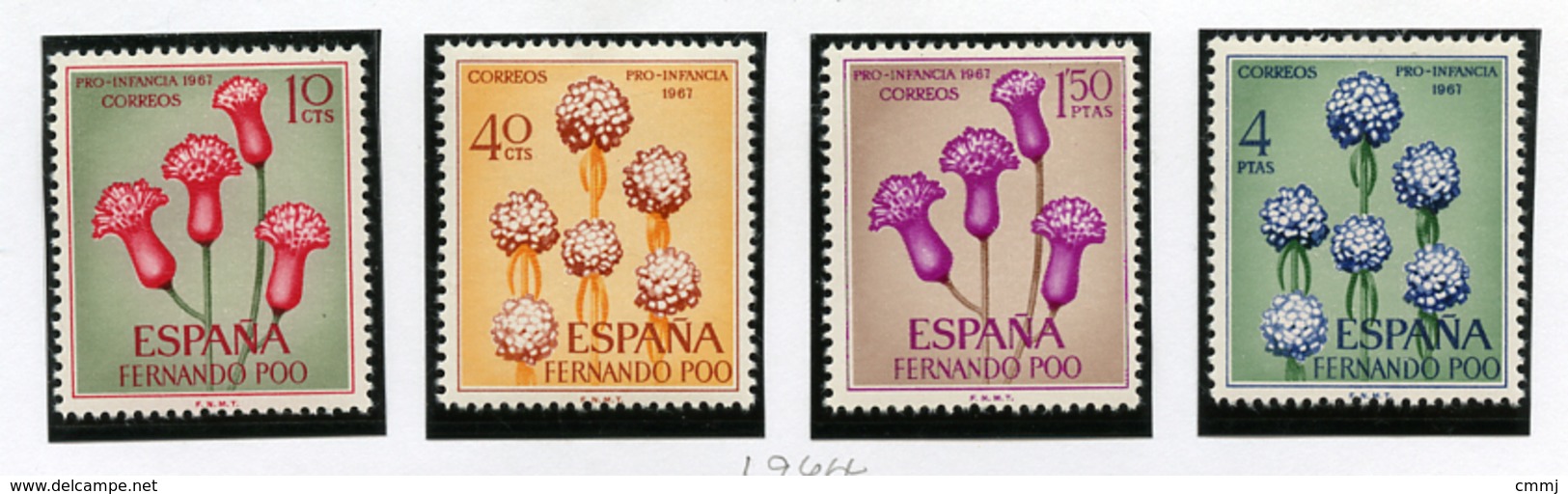 1967 - FERNANDO POO (ESPANA) - Mi. Nr. 251/254 -  NH -  (UP.70.1) - Fernando Po