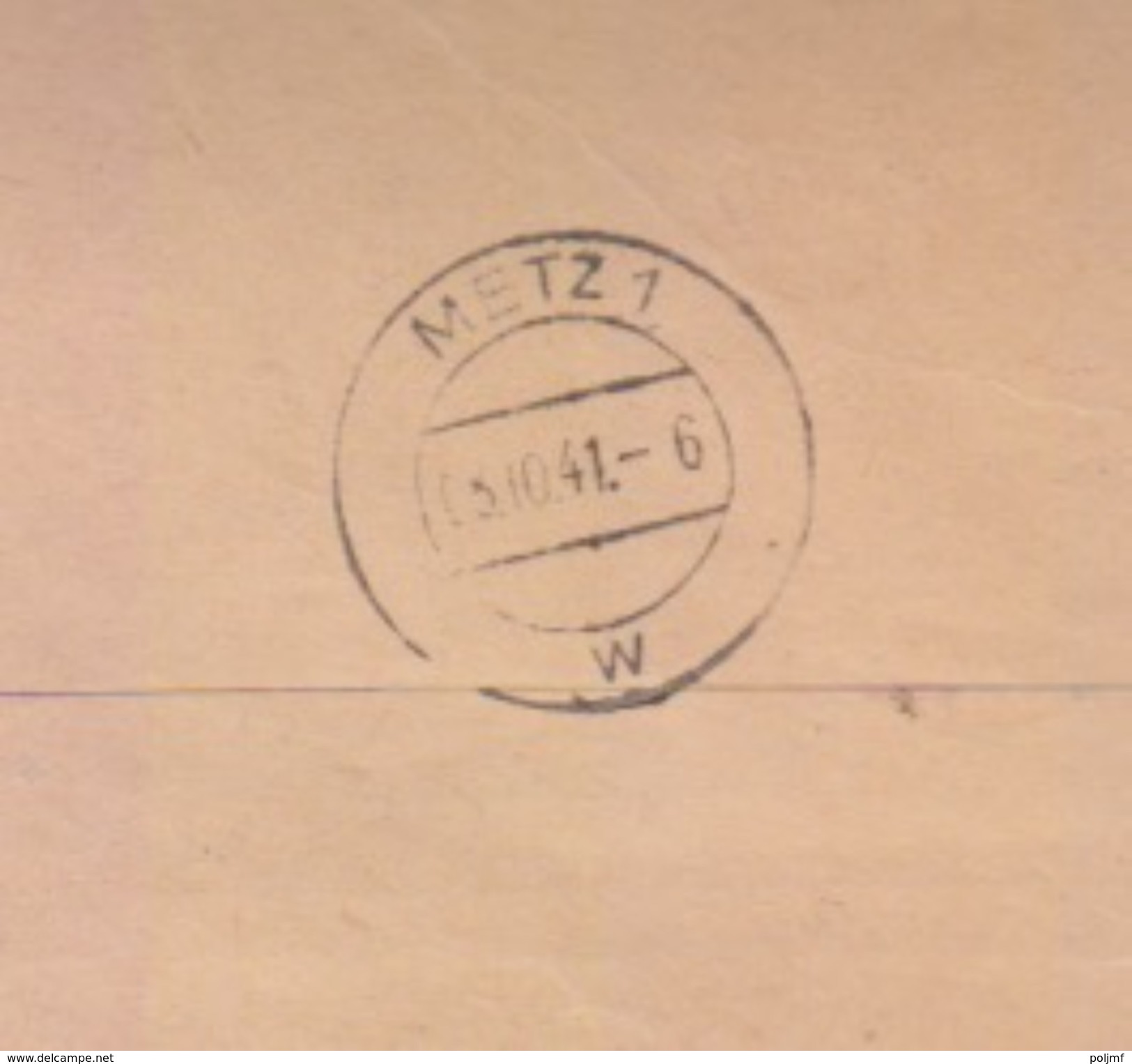 Lettre Recommandée Du Maire St Avold (T325 St.Avold C) TP Lothringen (12x2+30pf=2°éch) Le 3/10/41, étiquette St Avold A - Briefe U. Dokumente