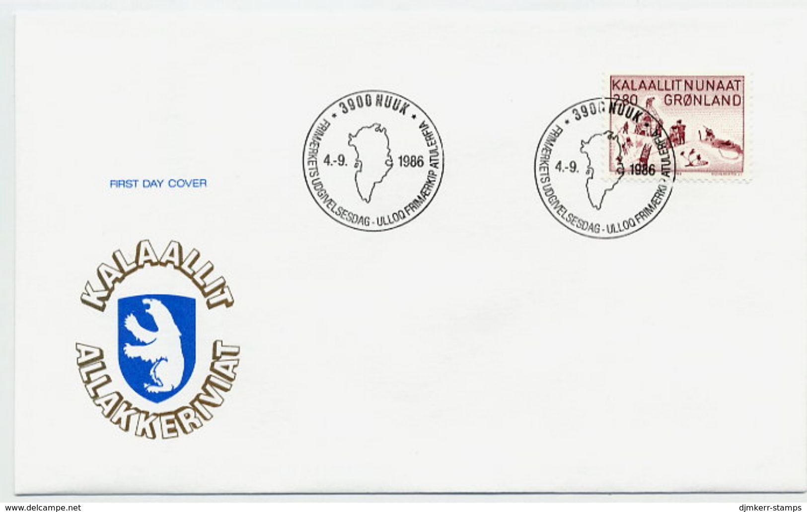 GREENLAND 1986 Art: Aninaaq On FDC. Michel 167 - FDC