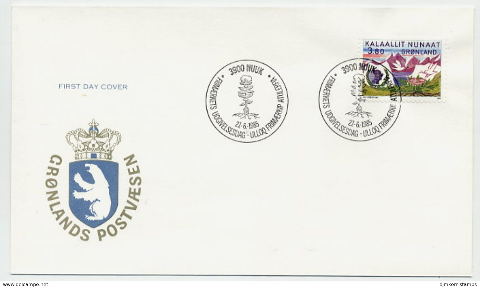 GREENLAND 1985 Youth Year On FDC. Michel 160 - FDC