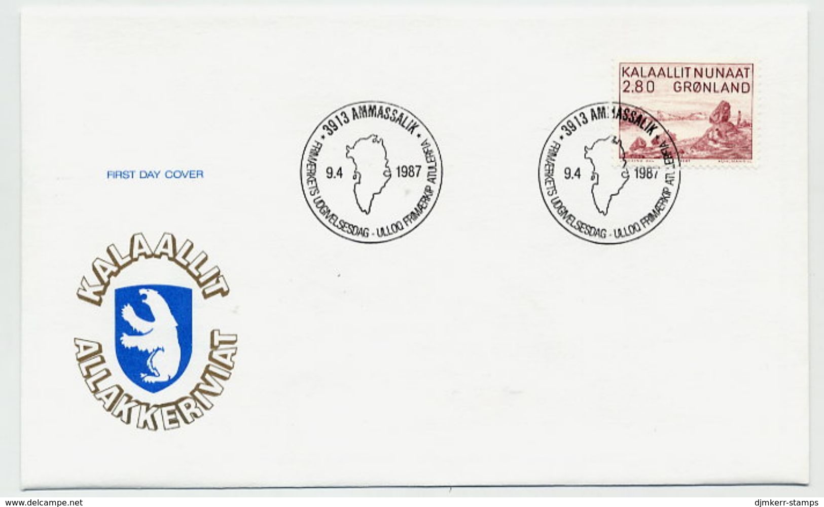 GREENLAND 1987 Art: Peter Rosins On FDC  Michel 172 - FDC