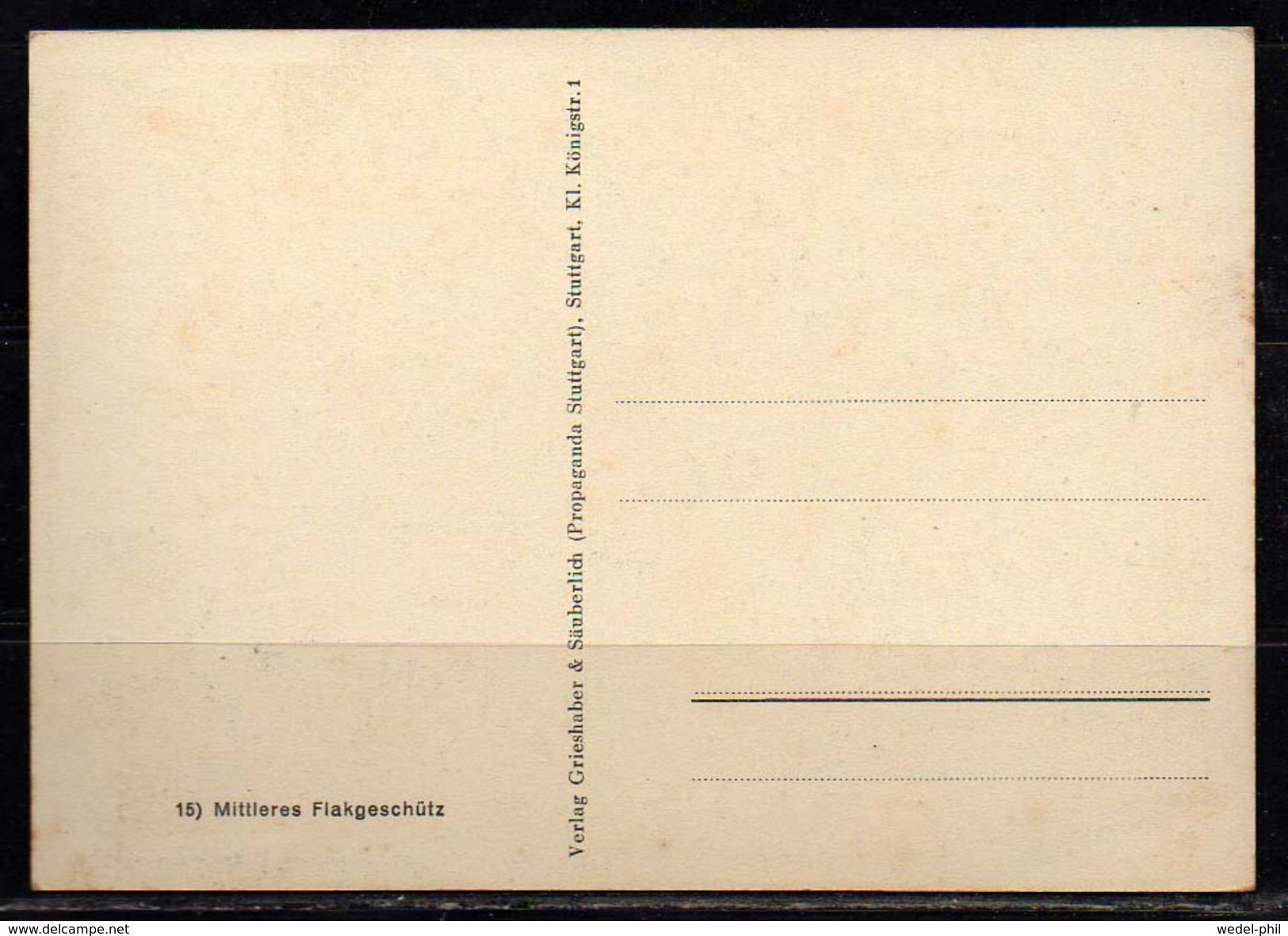 DC03# Alte AK Ansichtskarte Propaganda WKII - Luftwaffe - Mittleres Flakgeschütz - Weltkrieg 1939-45