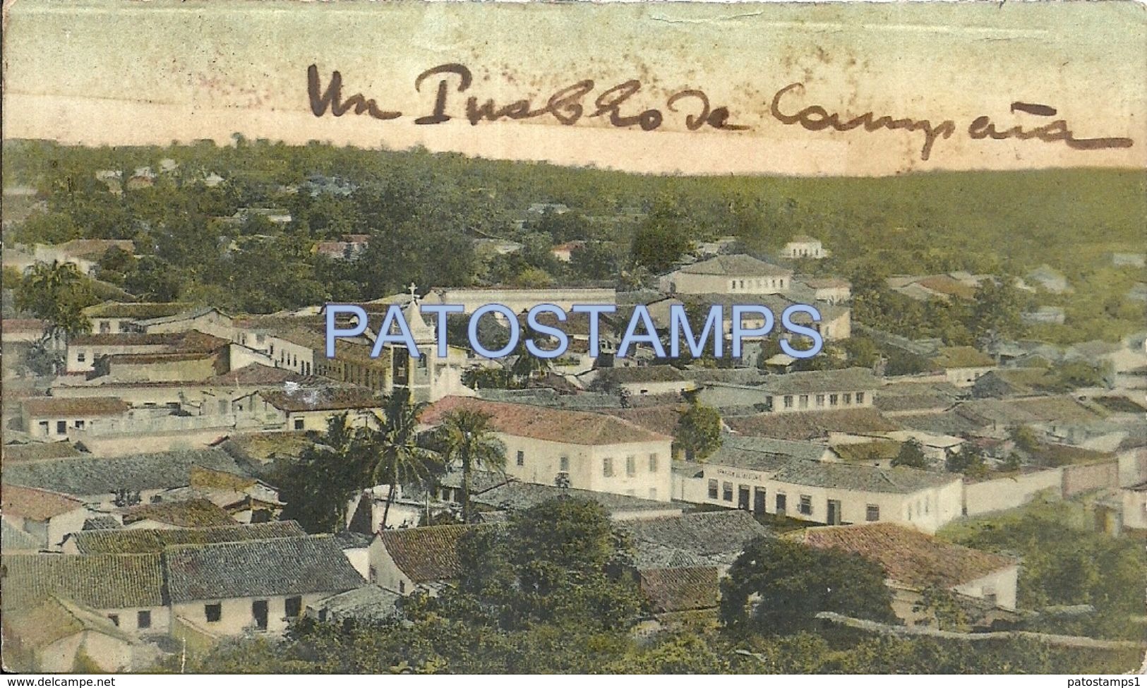 83799 PARAGUAY ASUNCION VIEW PARTIAL POSTAL POSTCARD - Paraguay