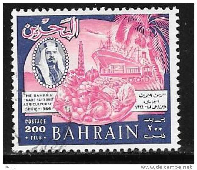 Bahrain, Scott # 156 Used Trade Fair, Agriculture, Ship, 1966 - Bahrain (1965-...)