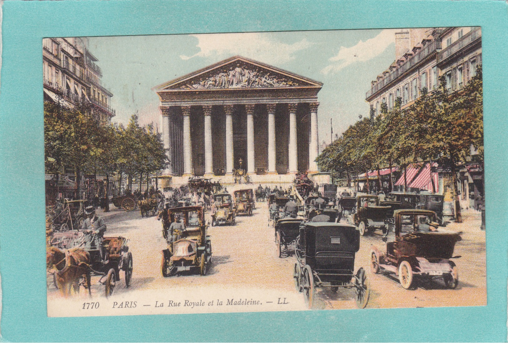 Small Old Postcard Of La Rue Royal Et La Madeleine,Paris, France..V58. - Other & Unclassified