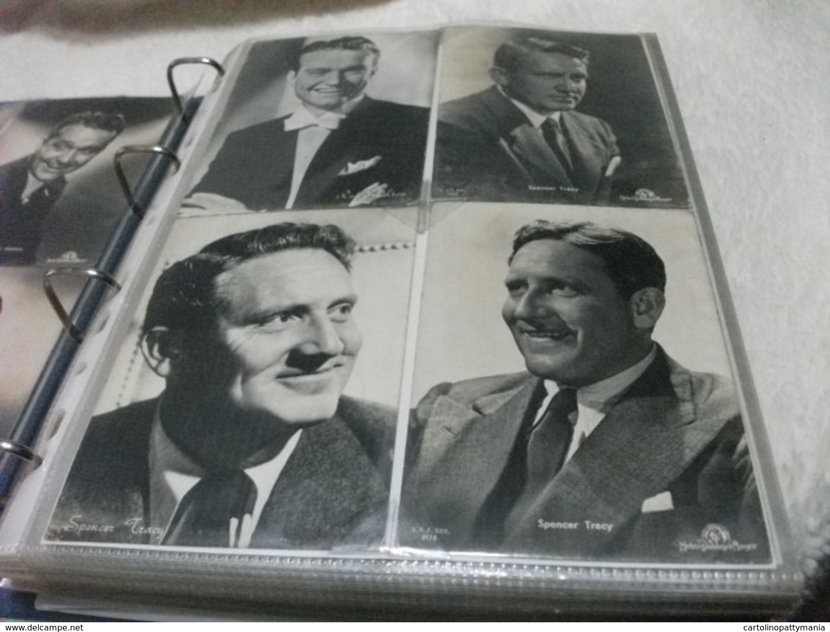 LOTTO 4 CARTOLINE CONDIZIONI VEDI IMMAGINE  RED SKELTON E TRE CARTOLINE DIVERSE DI SPENCER TRACY - Actors