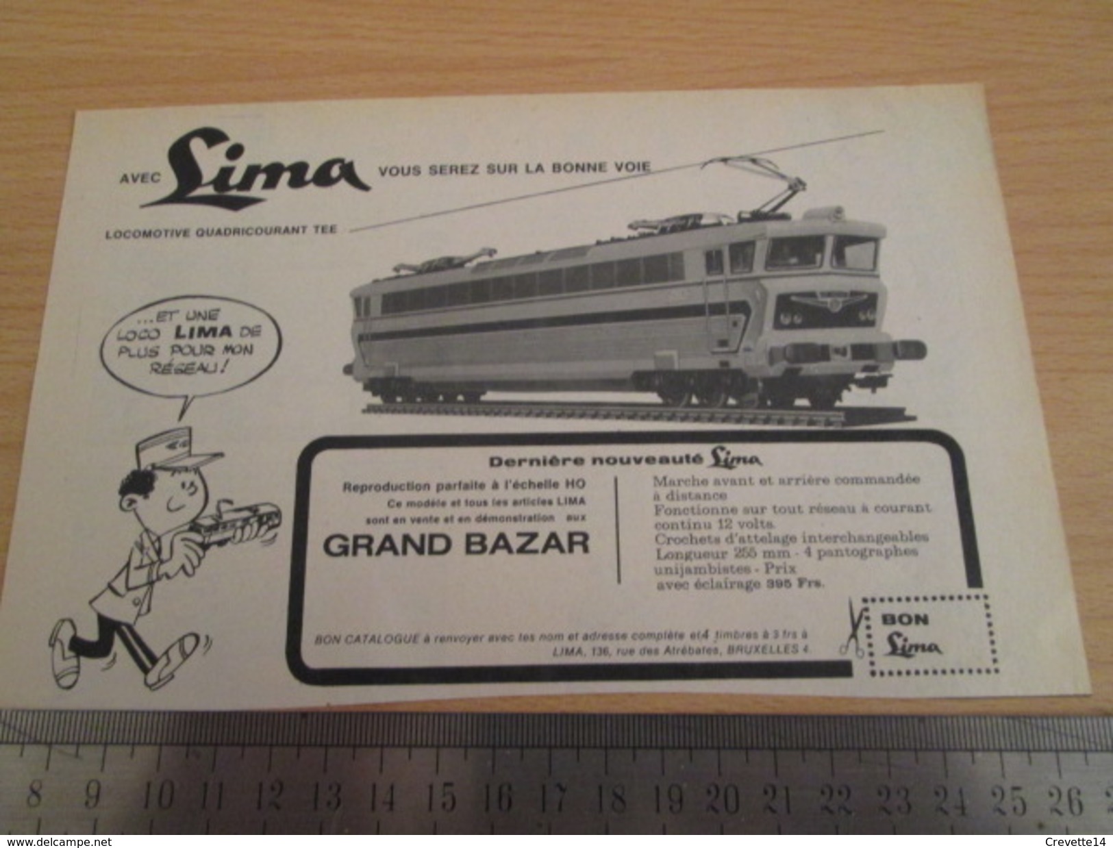 Page De Revue Des Années 60/70 : PUBLICITE TRAIN ELECTRIQUE LIMA  , Dimension Page 1/2 A4 - Otros & Sin Clasificación