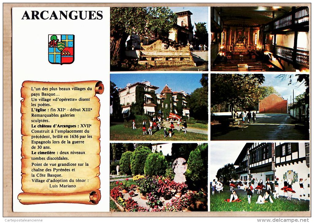 X640521 ARCANGUES ARRANGOITZE En BASQUE Multivues Histoire Village Euskadi Pyrénées Atlantiques - RAMEAUX - Autres & Non Classés