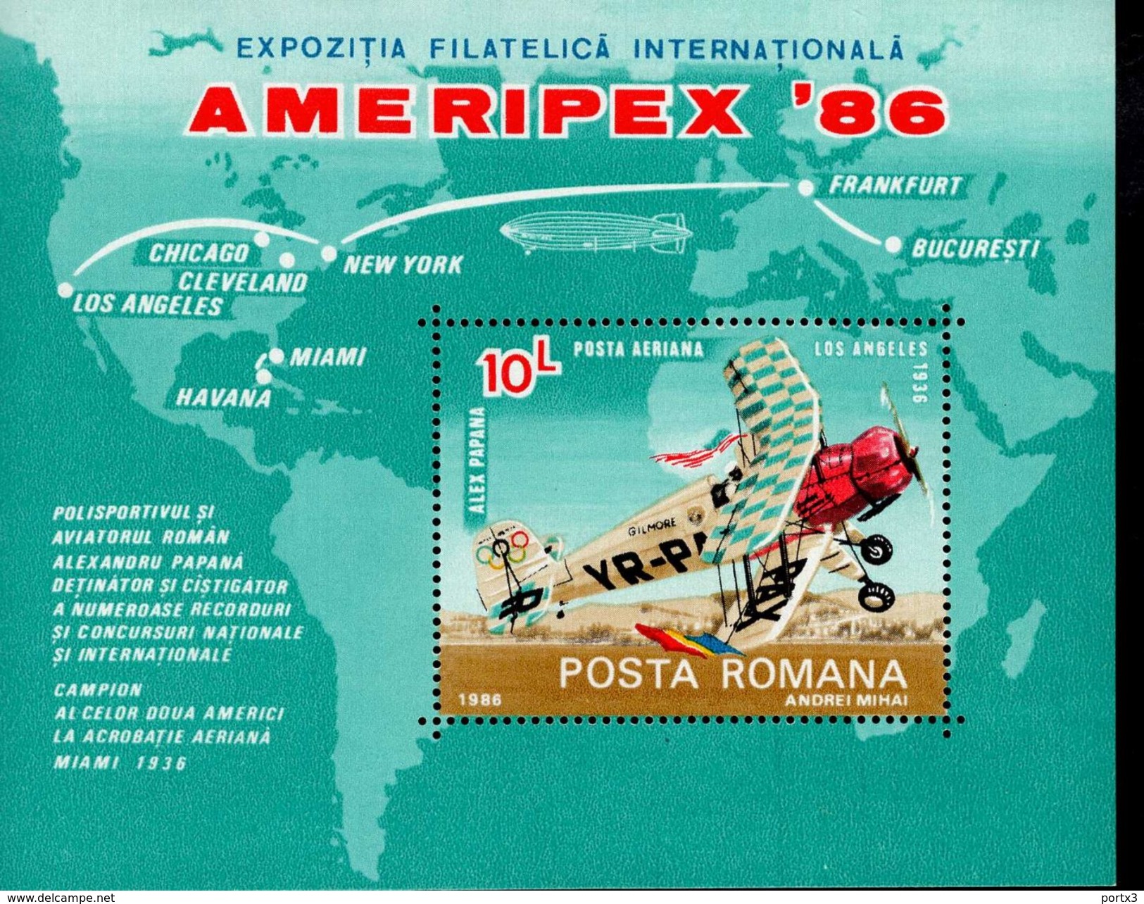 Rumänien Block 227 Briefmarkenausstellung MNH  Postfrisch ** - Hojas Bloque