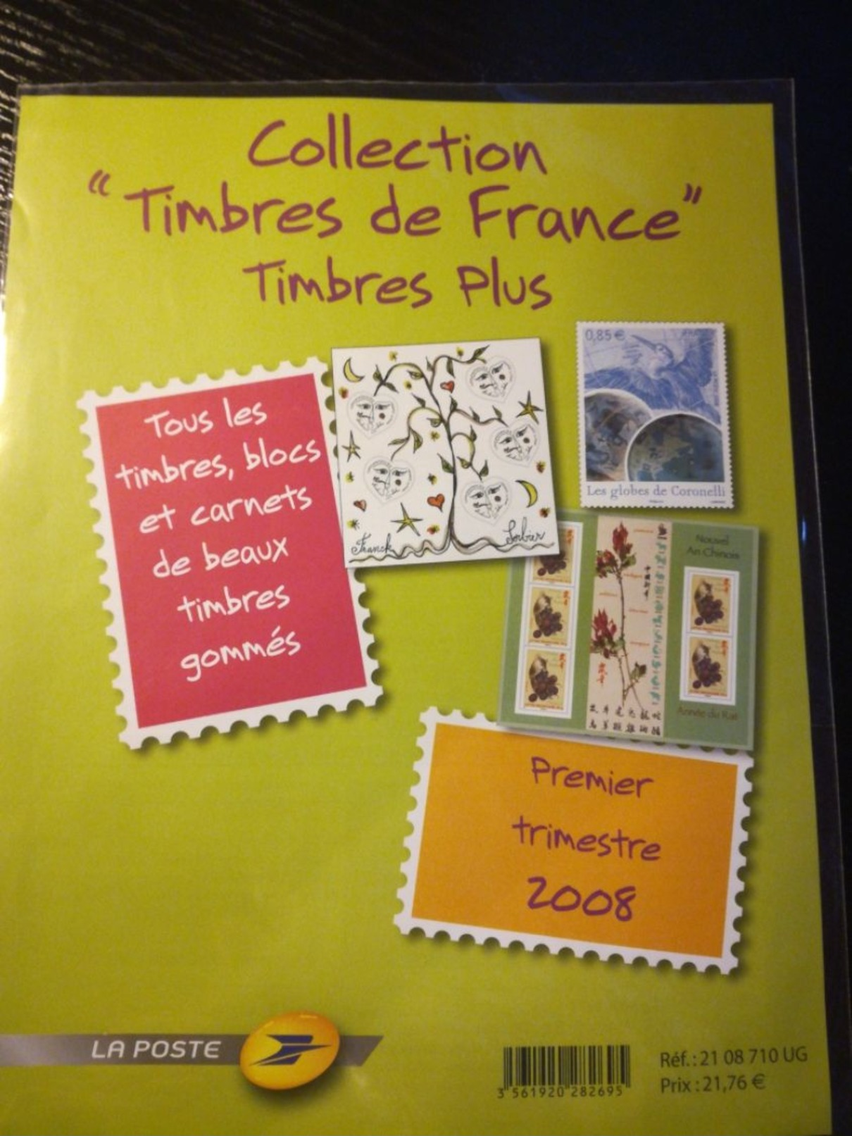 1e Trim 2008 Collection "Timbres De France" Timbres Plus Neufs | Chinois | Coronelli | Sorbier | Droopy - Neufs