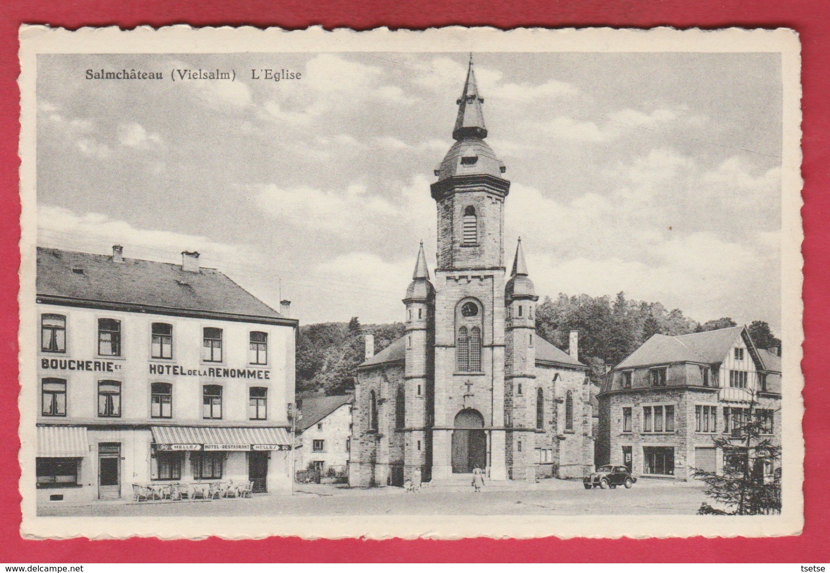 Salmchâteau - L'Eglise ... Hôtel De La Renommée ( Voir Verso ) - Vielsalm