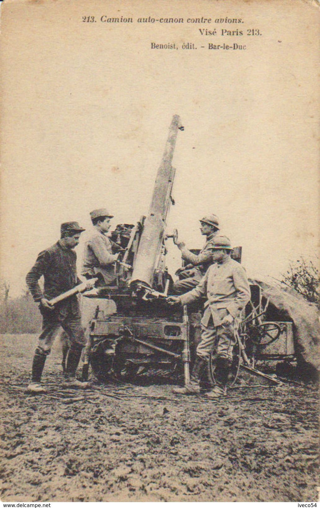 Front De L'Est  -  Camion Auto-canon Contre Avions ( D.C.A. ! ) - Guerre 1914-18