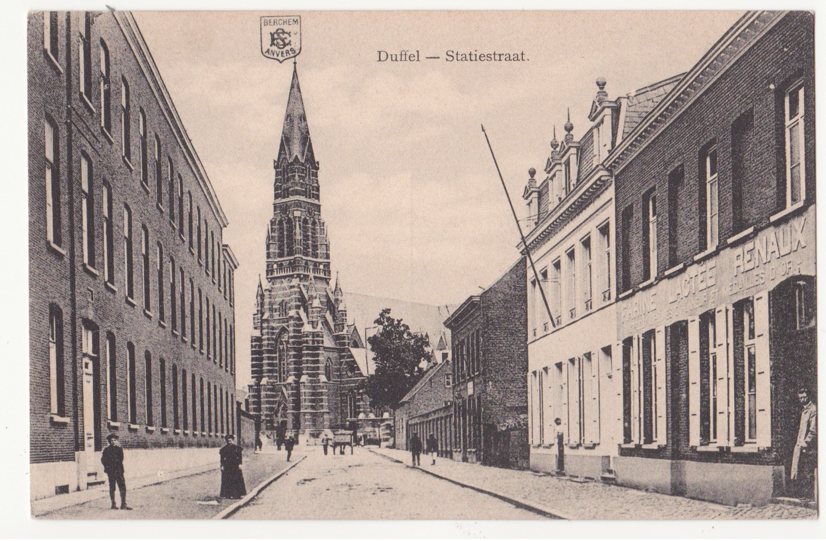 Duffel: Statiestraat. (Erster Weltkrieg,1915) - Duffel
