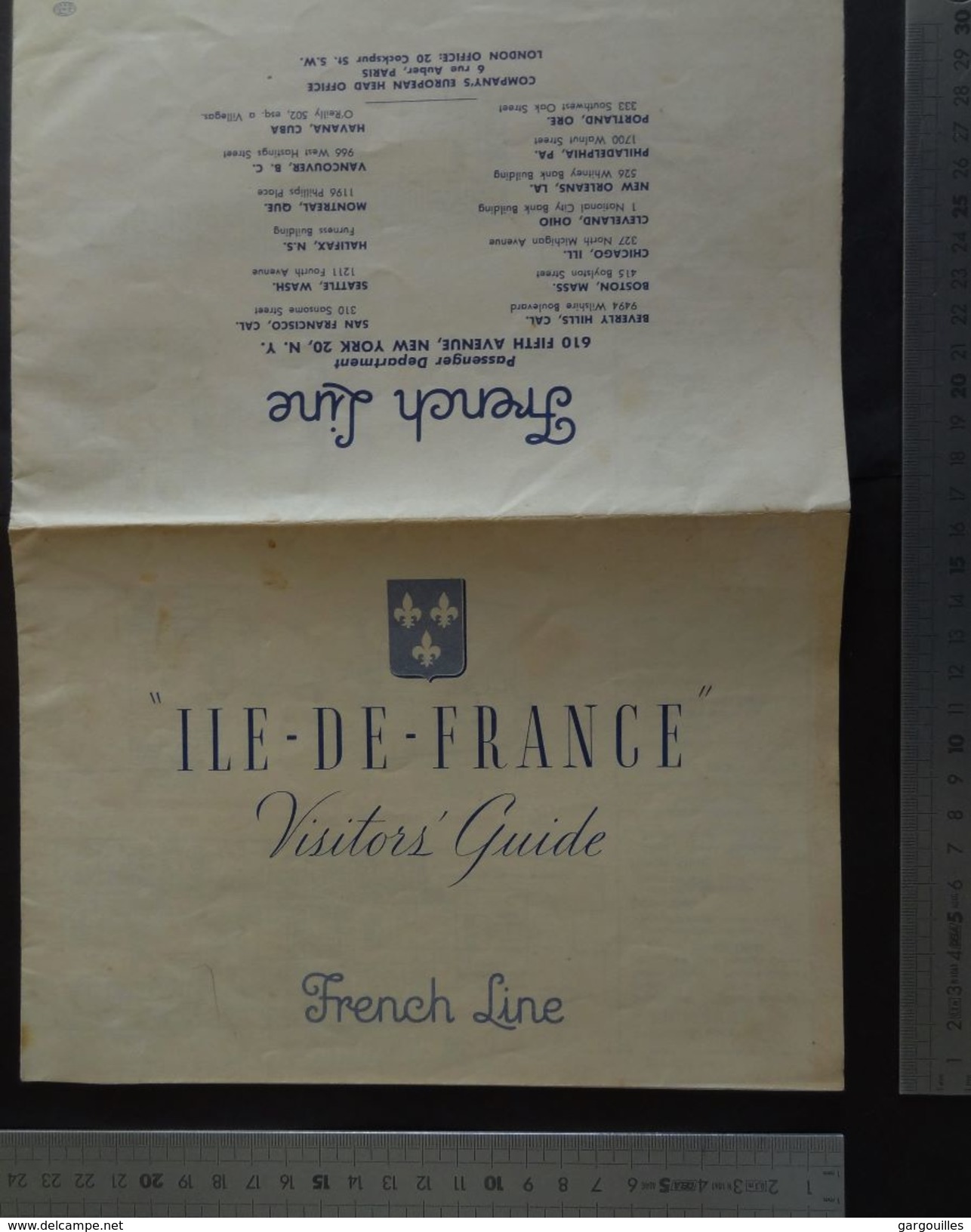 Paquebôt " Ile-de-France " _ Visitors' Guide_ Ecorché _ Plan _ Compagnie Générale Transatlantique _ French Line - Andere & Zonder Classificatie