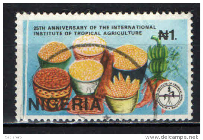 NIGERIA - 1992 - ISTITUTO INTERNAZIONALE DI STUDIO DELL'AGRICOLTURA TROPICALE - 25° ANNIVERSARIO - USATI - Nigeria (1961-...)