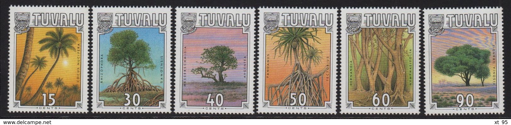 Tuvalu - N°527 à 532 - Arbres Indigenes - Cote 12€ - Tuvalu