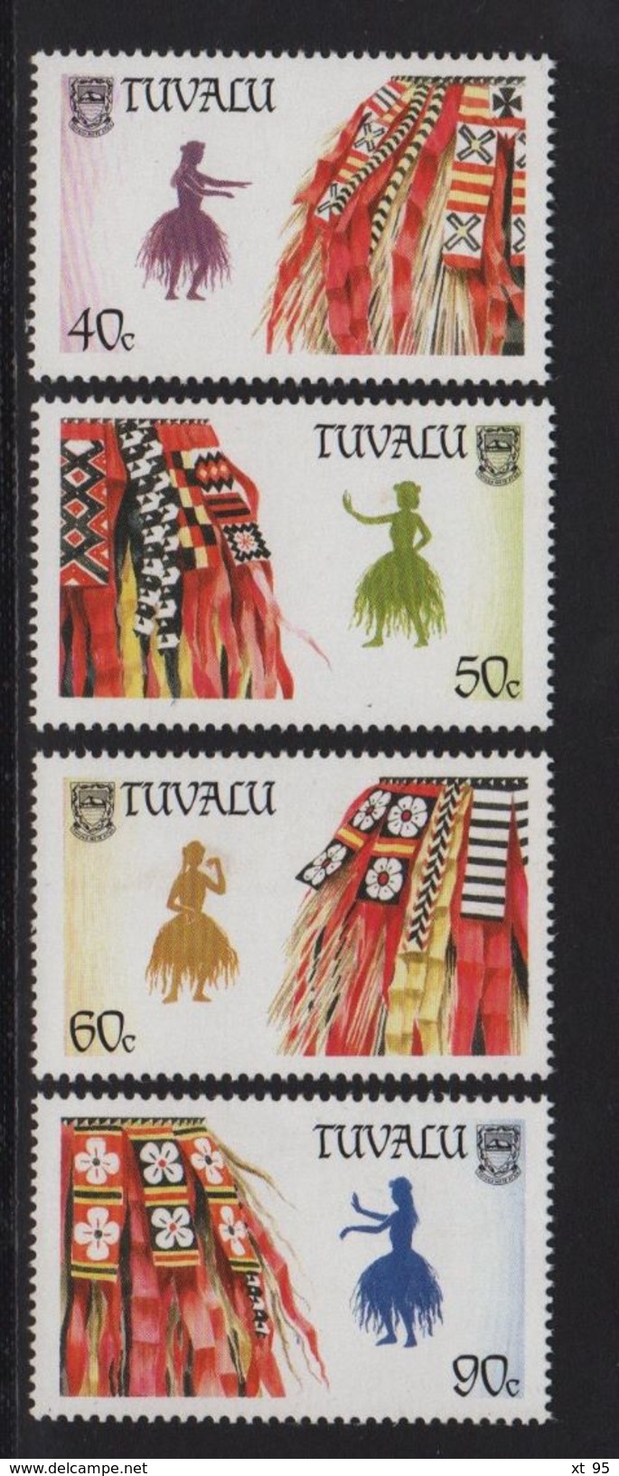 Tuvalu - N°511 à 514 - Pagnes De Danse  - Cote 6.50€ - Tuvalu