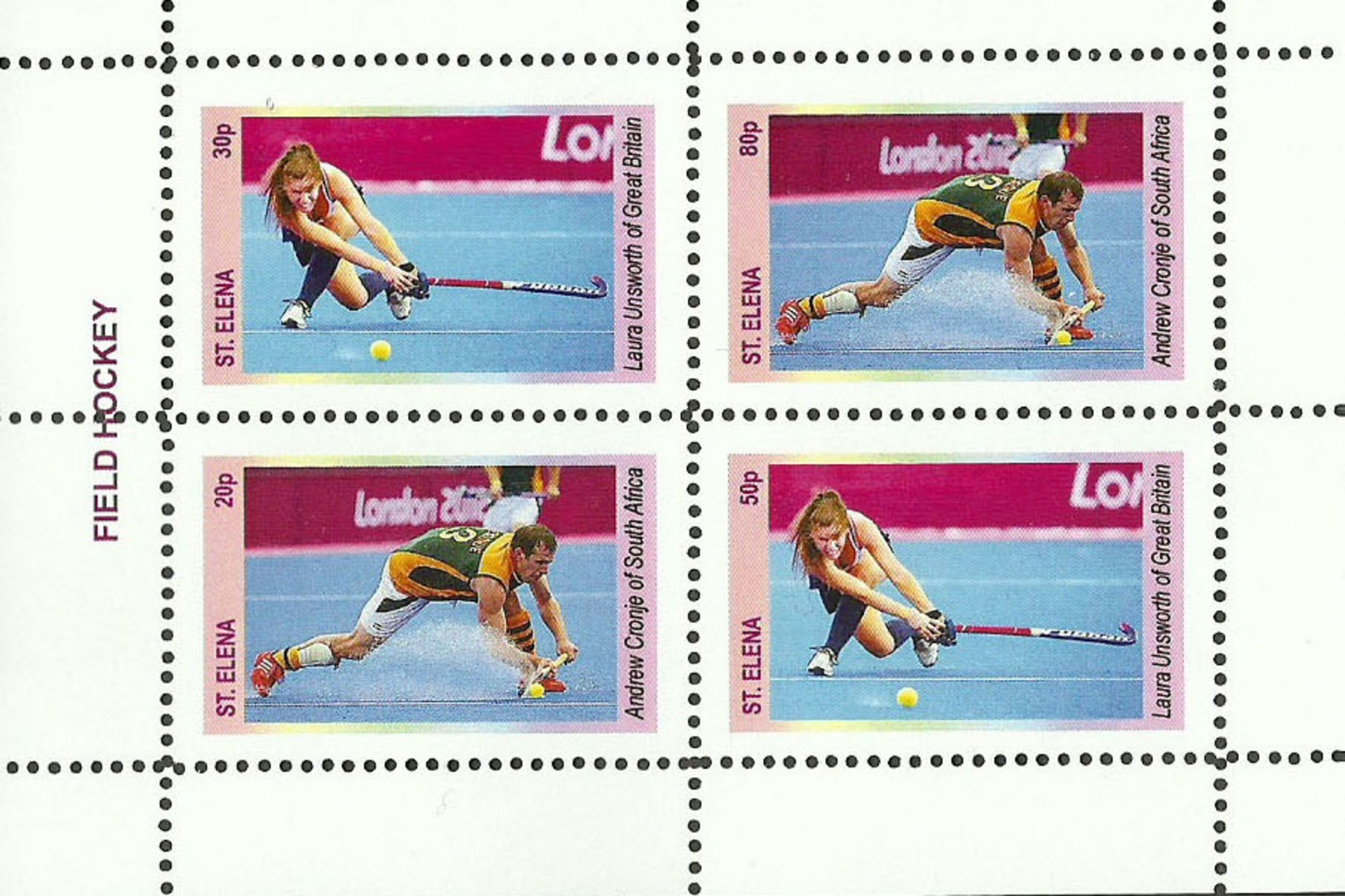 HOCKEY  (FIELD) -  BEST HOCKEY PLAYERS OF THE WORLD-  GUINEA ECUATORIAL   1 Sheet (Mint NH) - Hockey (Veld)