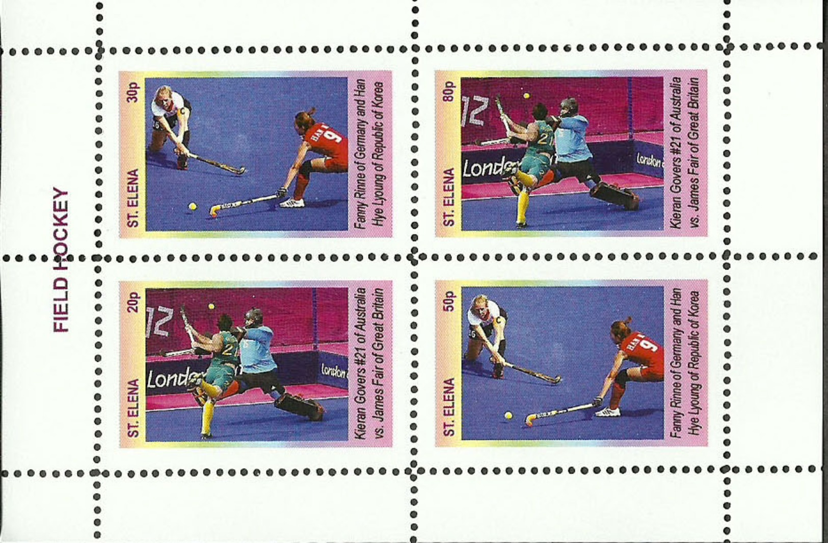 HOCKEY  (FIELD) -  BEST HOCKEY PLAYERS OF THE WORLD-  GUINEA ECUATORIAL   1 Sheet (Mint NH) - Hockey (sur Gazon)