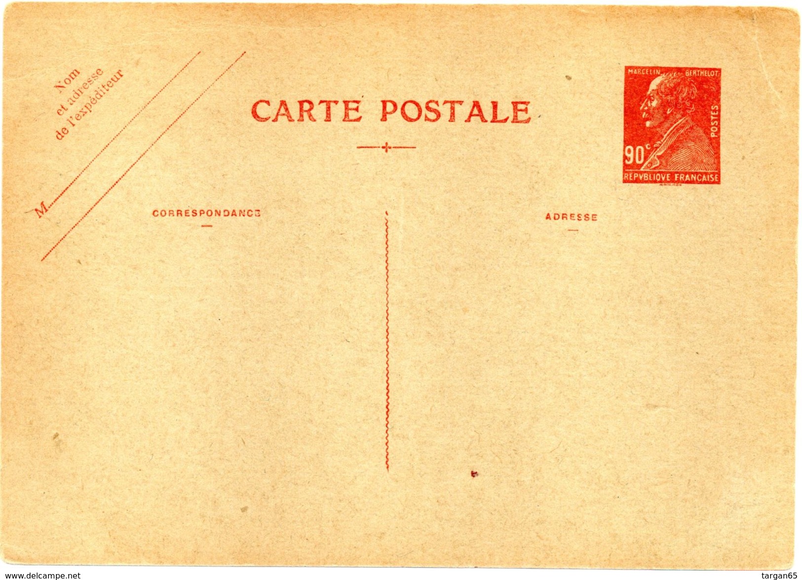 Centenaire De La Naissance De Marcelin Berthelot  (90c Rouge) Y/T: 243-CP1 - Standard Postcards & Stamped On Demand (before 1995)