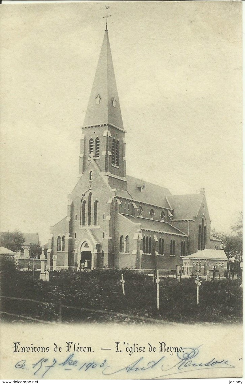 Environs De Fléron -- L' Eglise De Beyne.      (2 Scans) - Beyne-Heusay