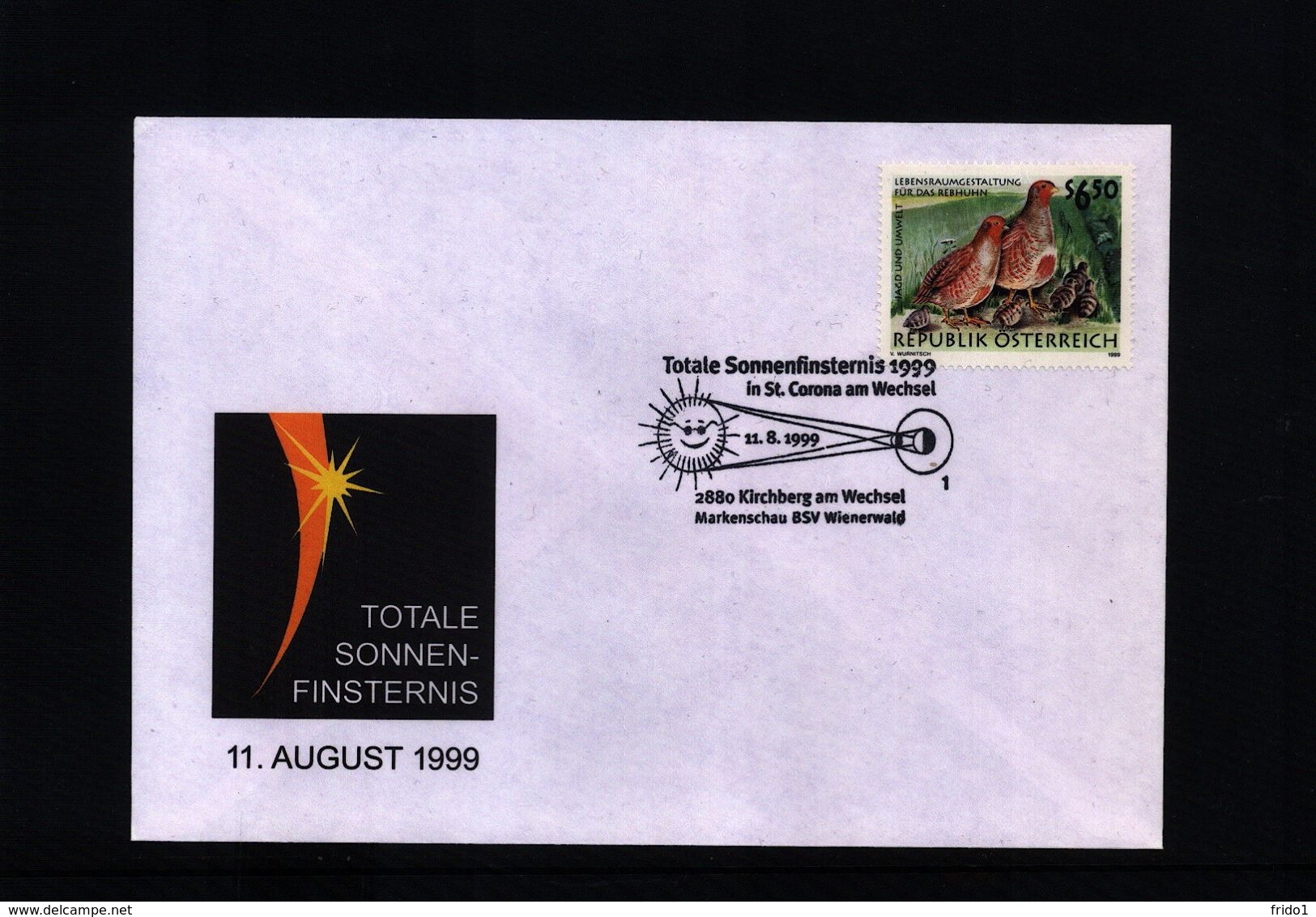 Austria 1999 Total Solar Eclipse Interesting Cover - Sterrenkunde