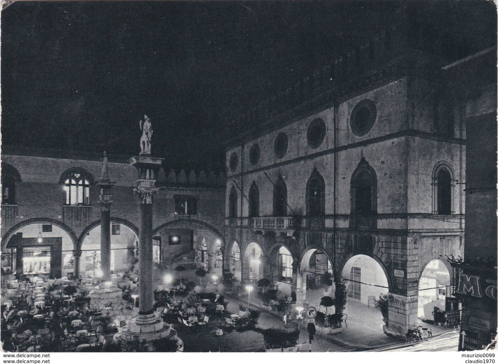 CARTOLINA - POSTCARD - RAVENNA - PIAZZA DEL POPOLO - NOTTURNO - Ravenna