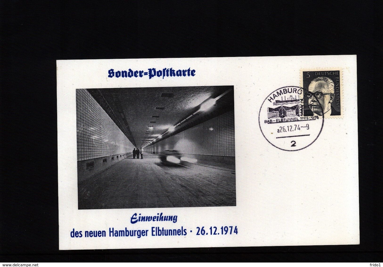 Deutschland / Germany 1974 Elbtunnel Interesting Postcard - Brücken