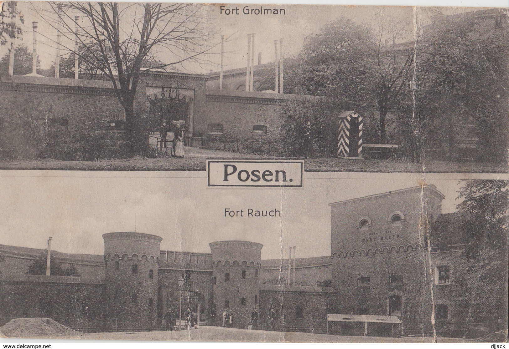 Posen - Fort Groiman, Fort Rauch. Poznan. 1915 - Posen