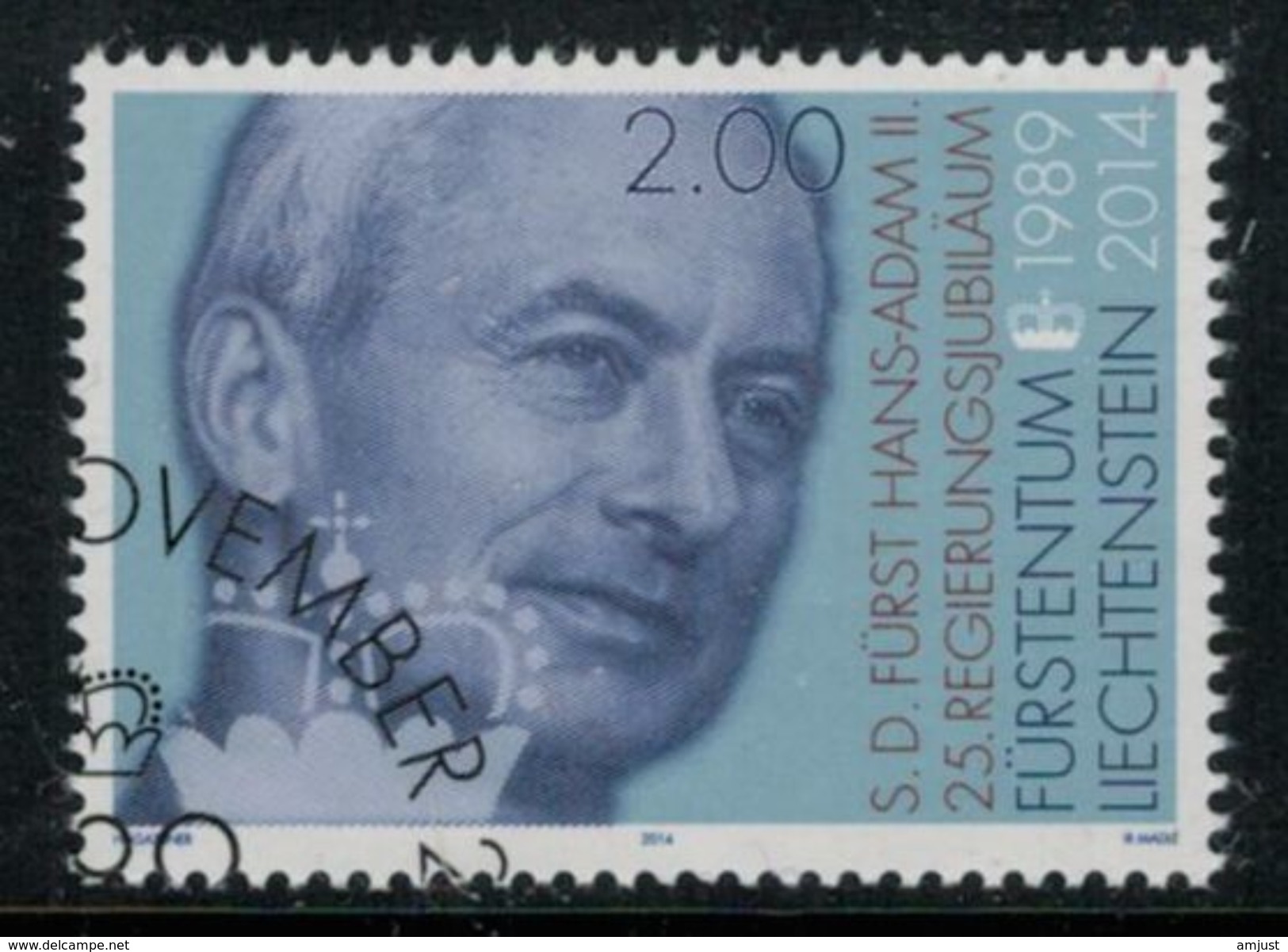 Liechtenstein // 2014 // Prince Adam II Obl. 1er Jour - Used Stamps