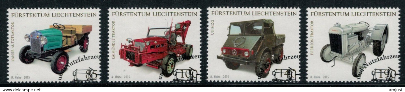 Liechtenstein // 2015 // Véhicules Spéciaux Et Utilitaires, Obl. 1er Jour - Used Stamps