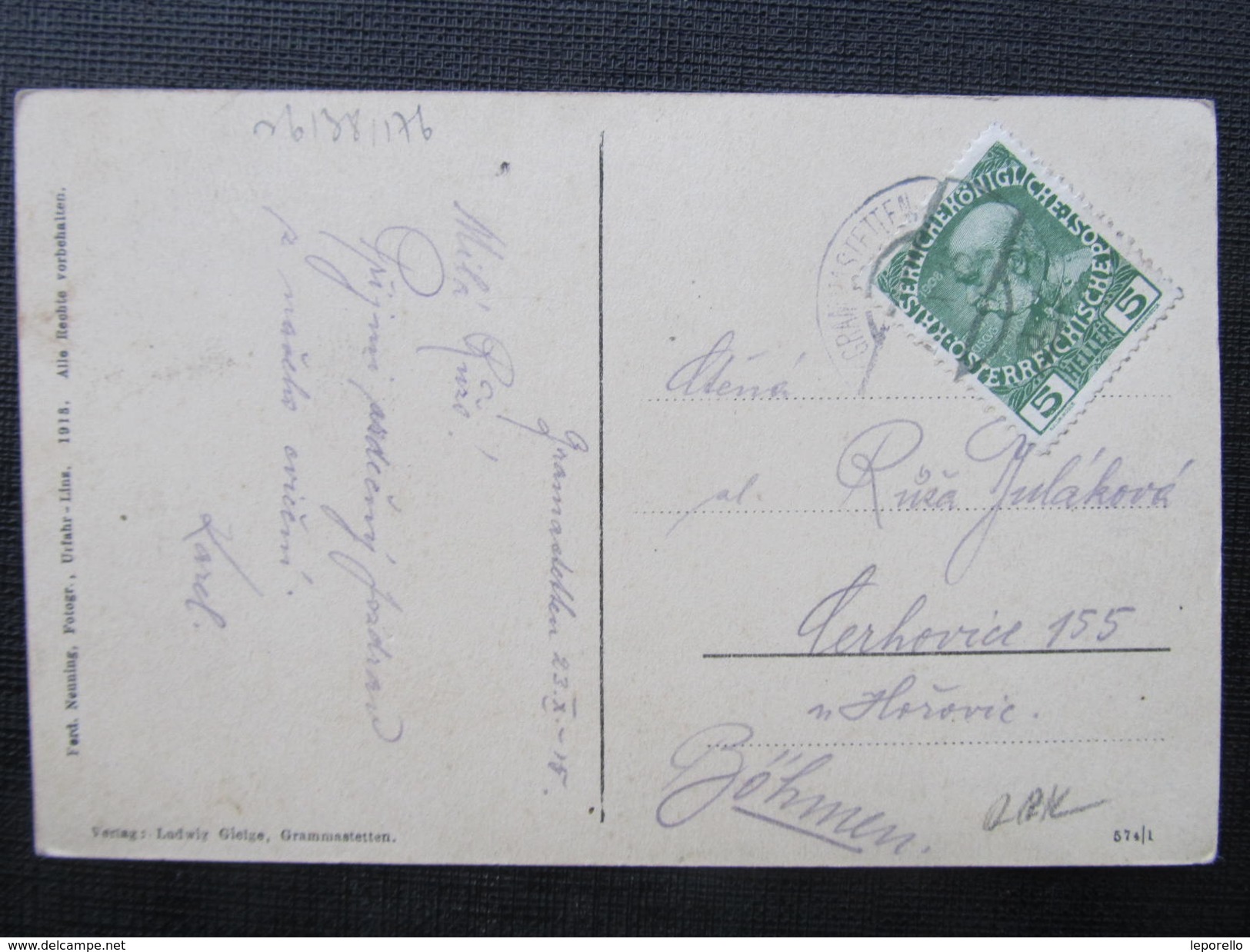 AK LOBENSTEIN Oberneukirchen B. Urfahr  Einsiedler Michl  1913 // D*29218 - Linz Urfahr