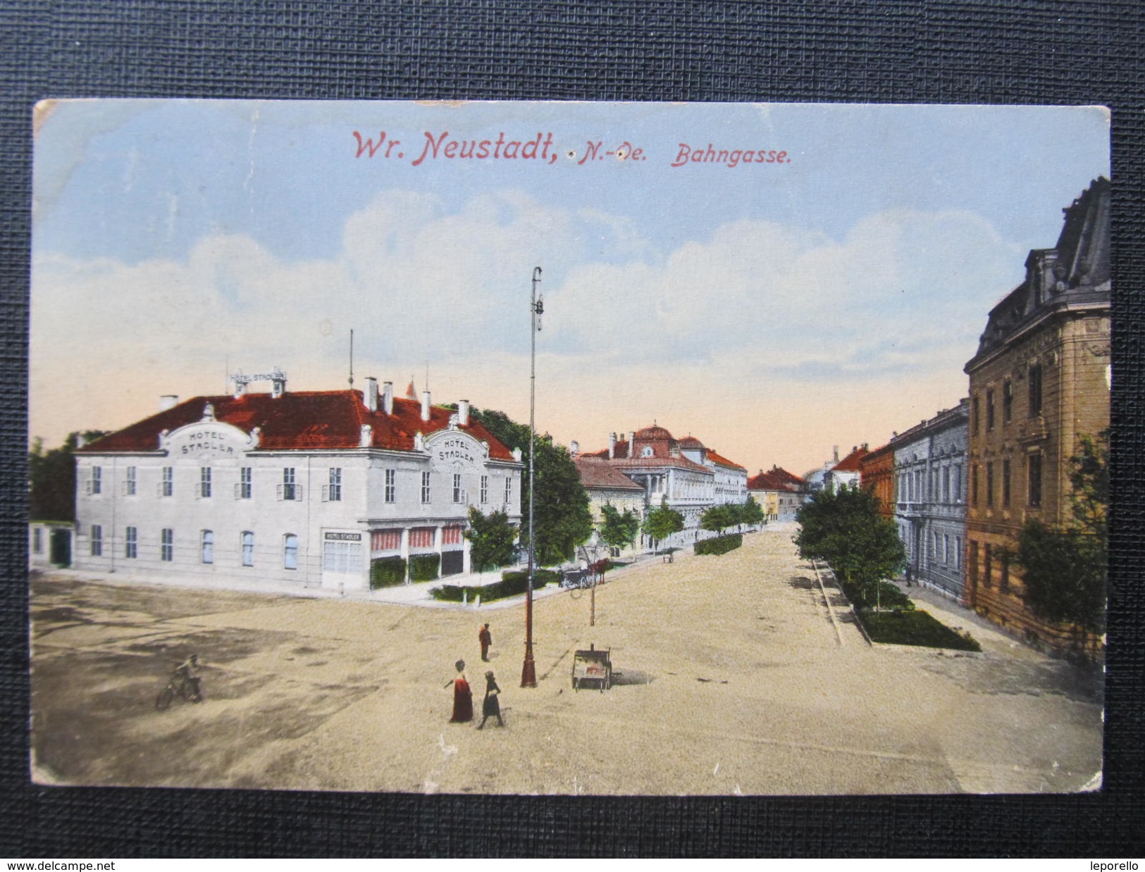 AK WIENER NEUSTADT 1910 Bahngasse // D*29219 - Wiener Neustadt
