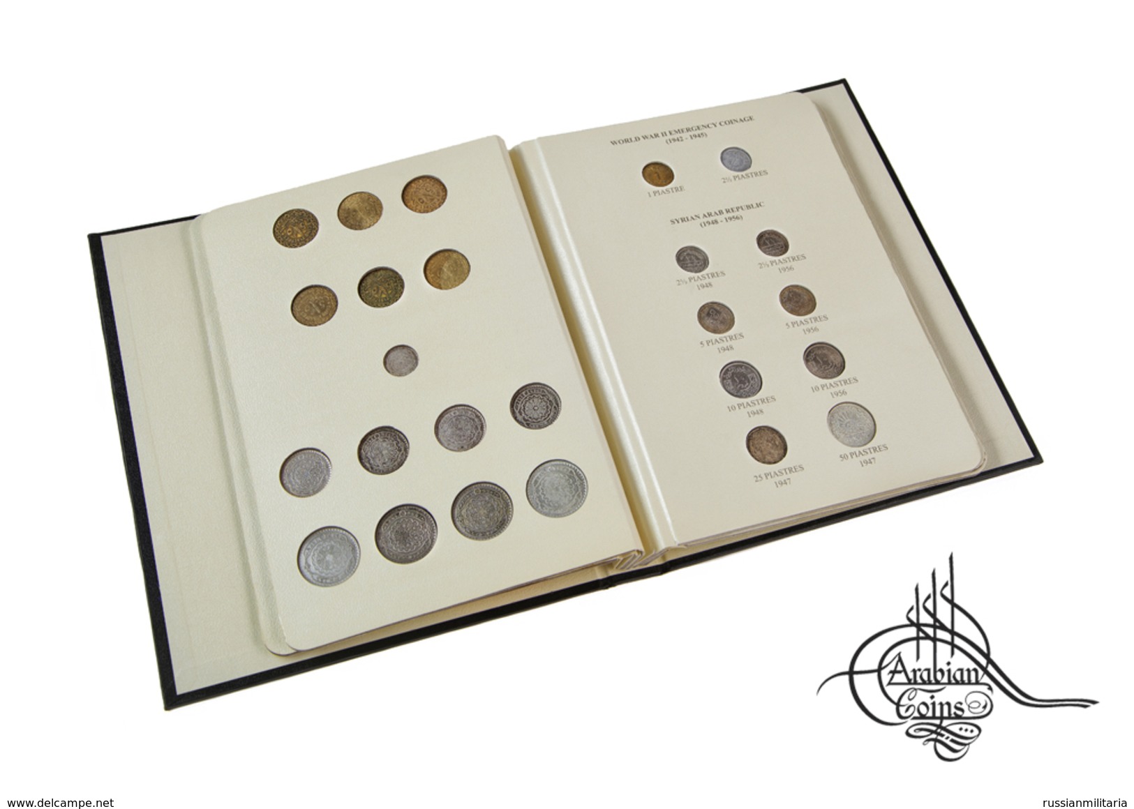 Coin Album For Syria Coins 1920-1960 (coins Not Included) - Syrie