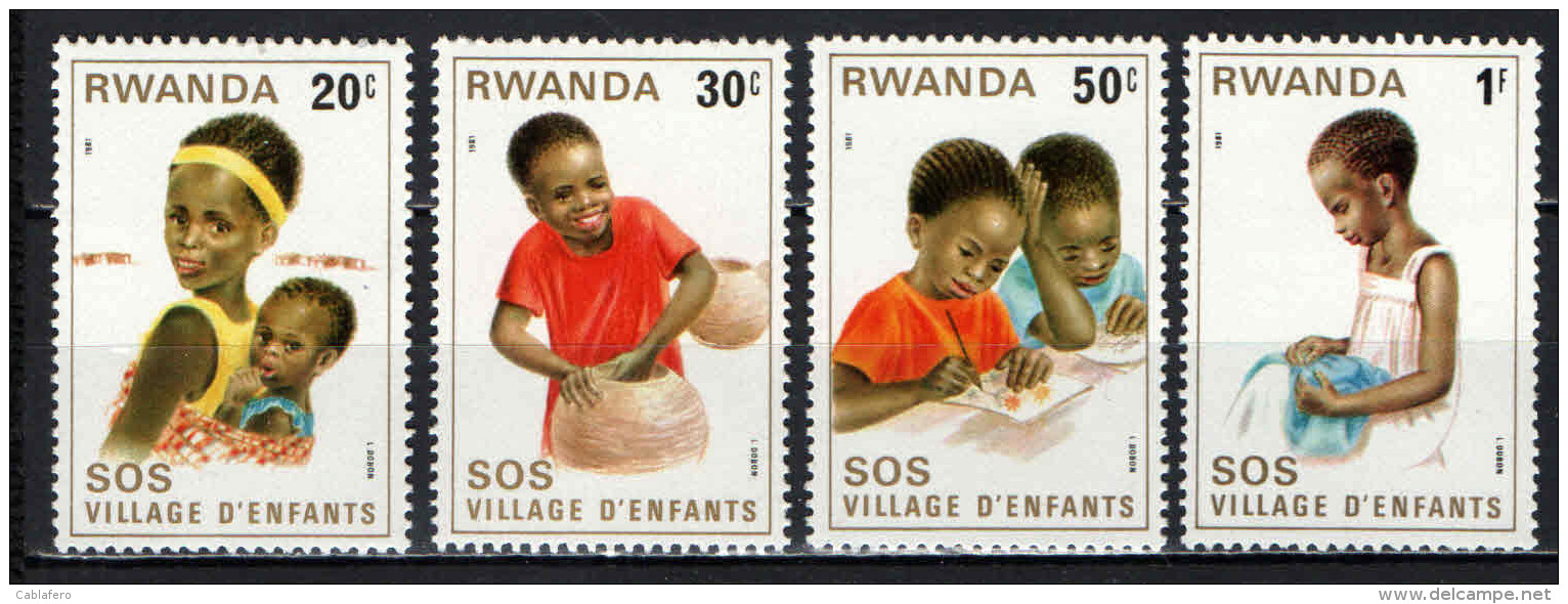 RWANDA - 1981 - SOS Children&rsquo;s Village - MNH - Nuovi