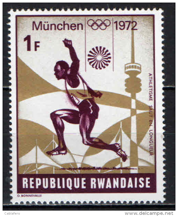 RWANDA - 1972 - OLIMPIADI DI MONACO DI BAVIERA - MNH - Nuovi