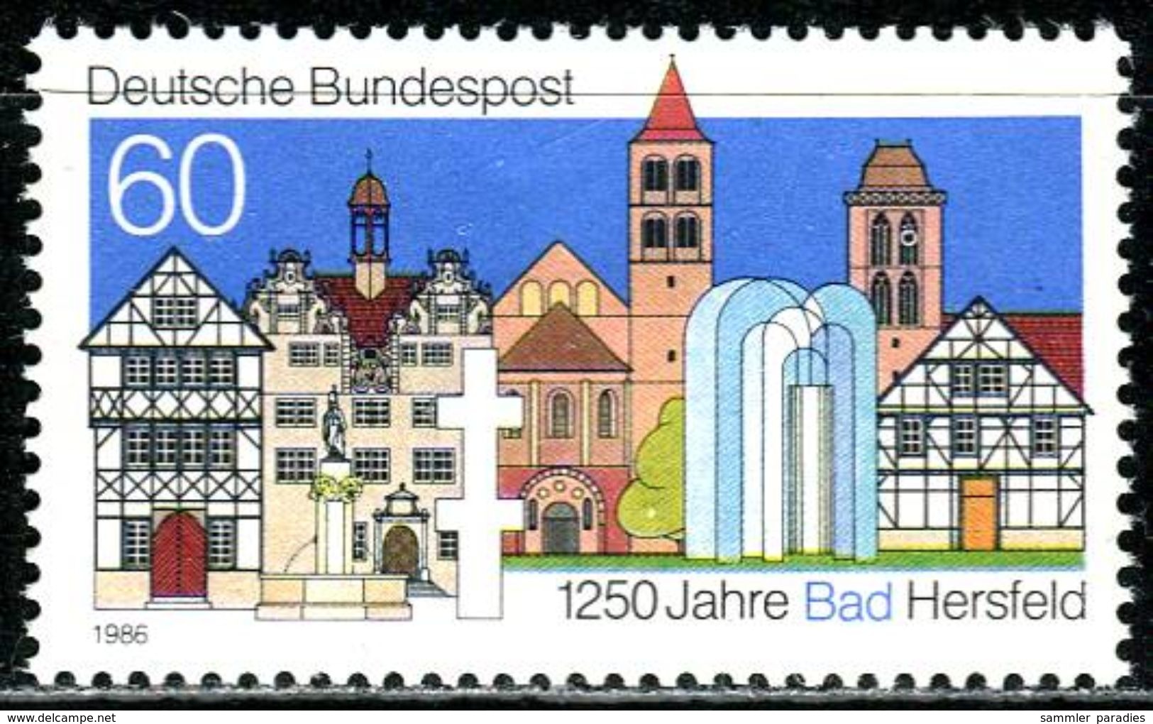 BRD - Michel 1271 - ** Postfrisch (B) - 60Pf   Bad Hersfeld - Neufs