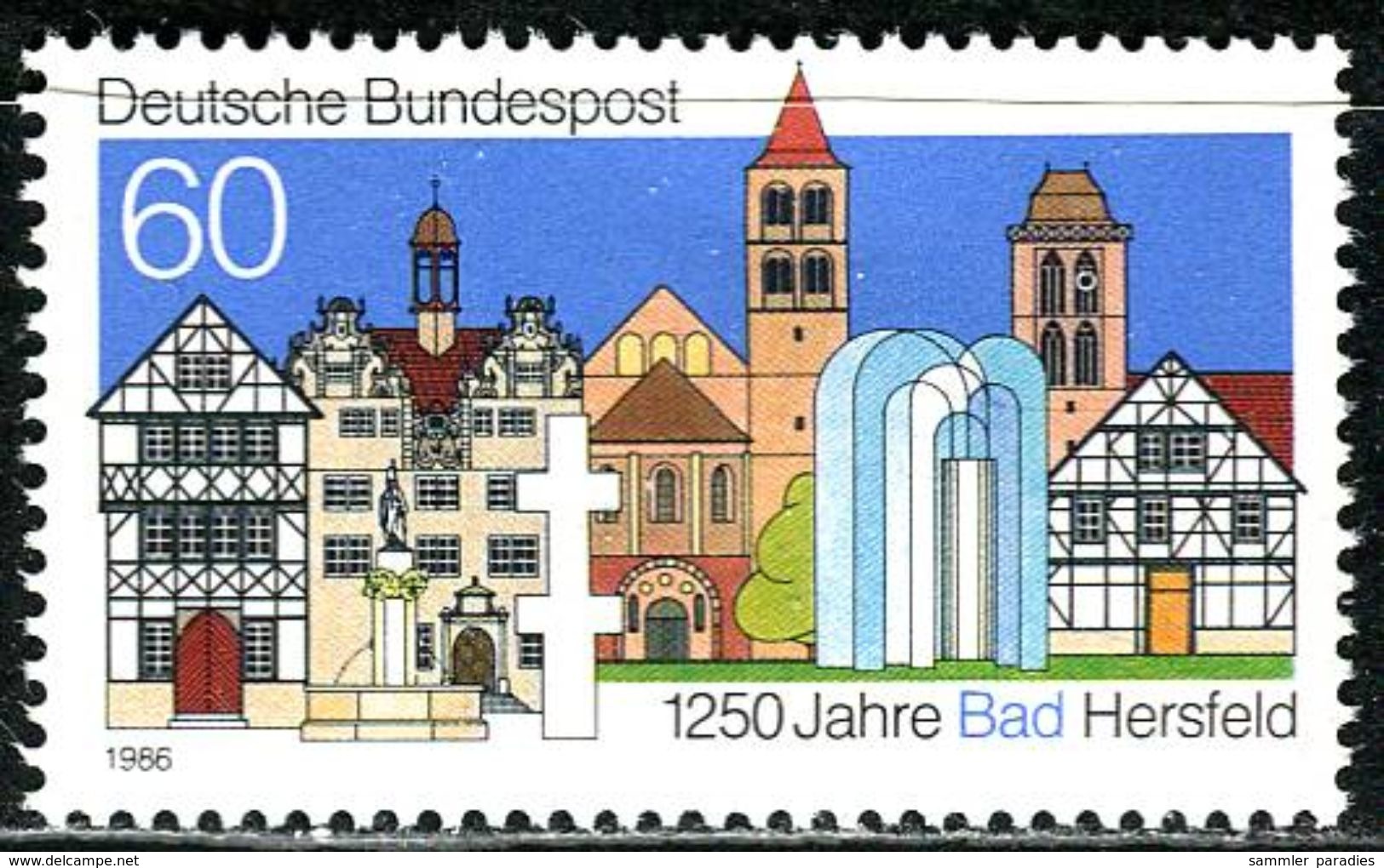 BRD - Michel 1271 - ** Postfrisch (D) - 60Pf   Bad Hersfeld - Neufs