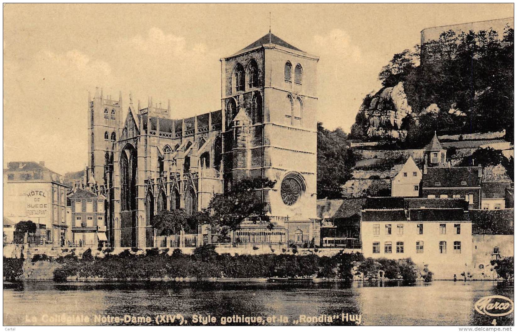 HUY - La Collégiale Notre-Dame (XIVe), Style Gothique, Et La "Rondia" - Hoei