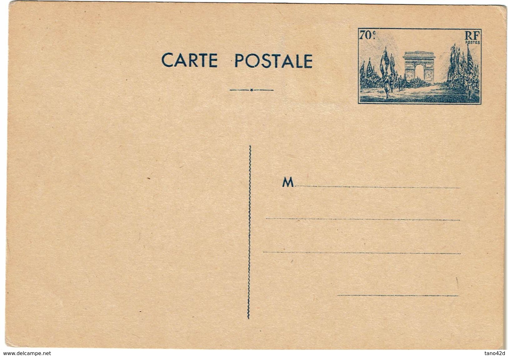 LSAU5- EP CP DEFILE 70c NEUVE - Standard Postcards & Stamped On Demand (before 1995)