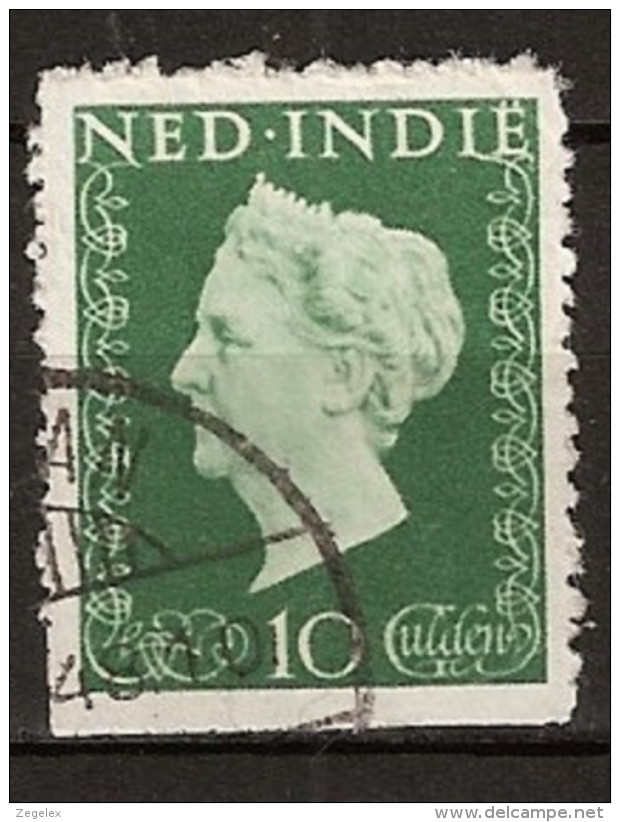 Ned Indie 1948 10 Gld NVPH 345 Gestempeld/ Cancelled - Nederlands-Indië