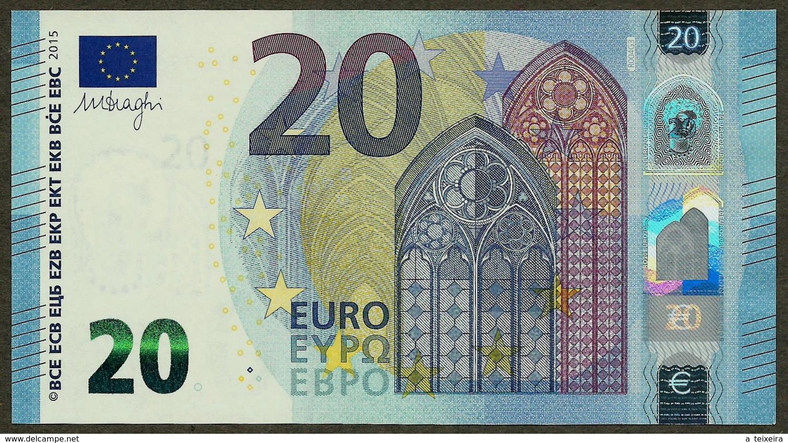 Germany - 20 Euro - R004 - RA3805640466 - Draghi - AUNC - 20 Euro