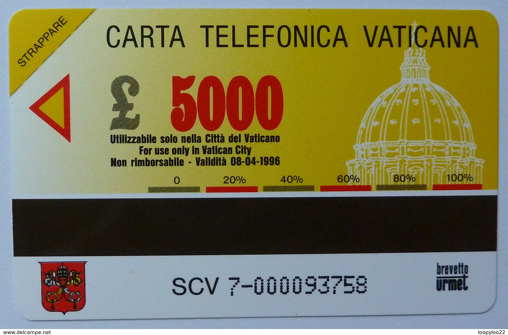 VATICAN - Urmet - SCV 7 - Pinacoteca Sacra Famiglia - 5000 Units - Mint - Vatican