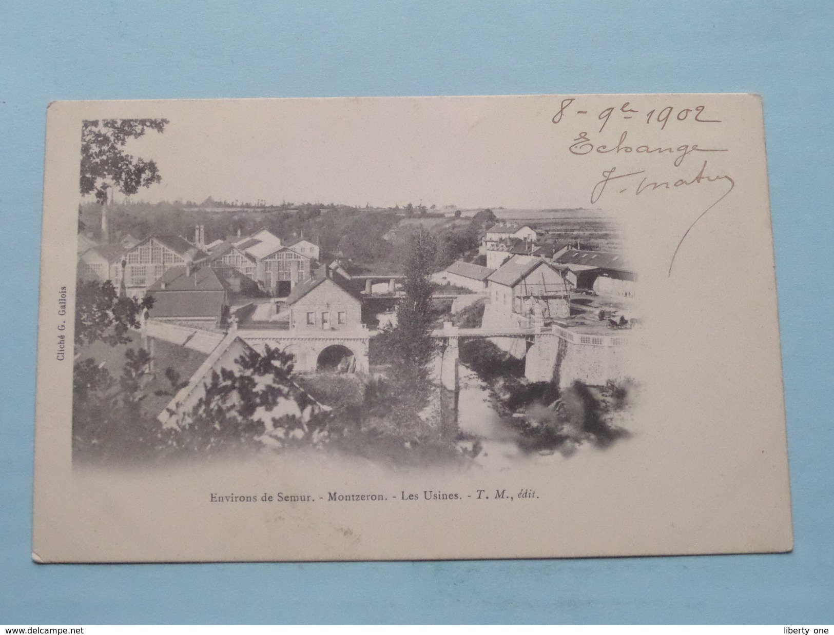 Environs De SEMUR - MONTZERON - Les USINES ( Ed. T M / Cliche G. Gallois ) Anno 1902 ( Zie Foto Voor Details ) ! - Autres & Non Classés