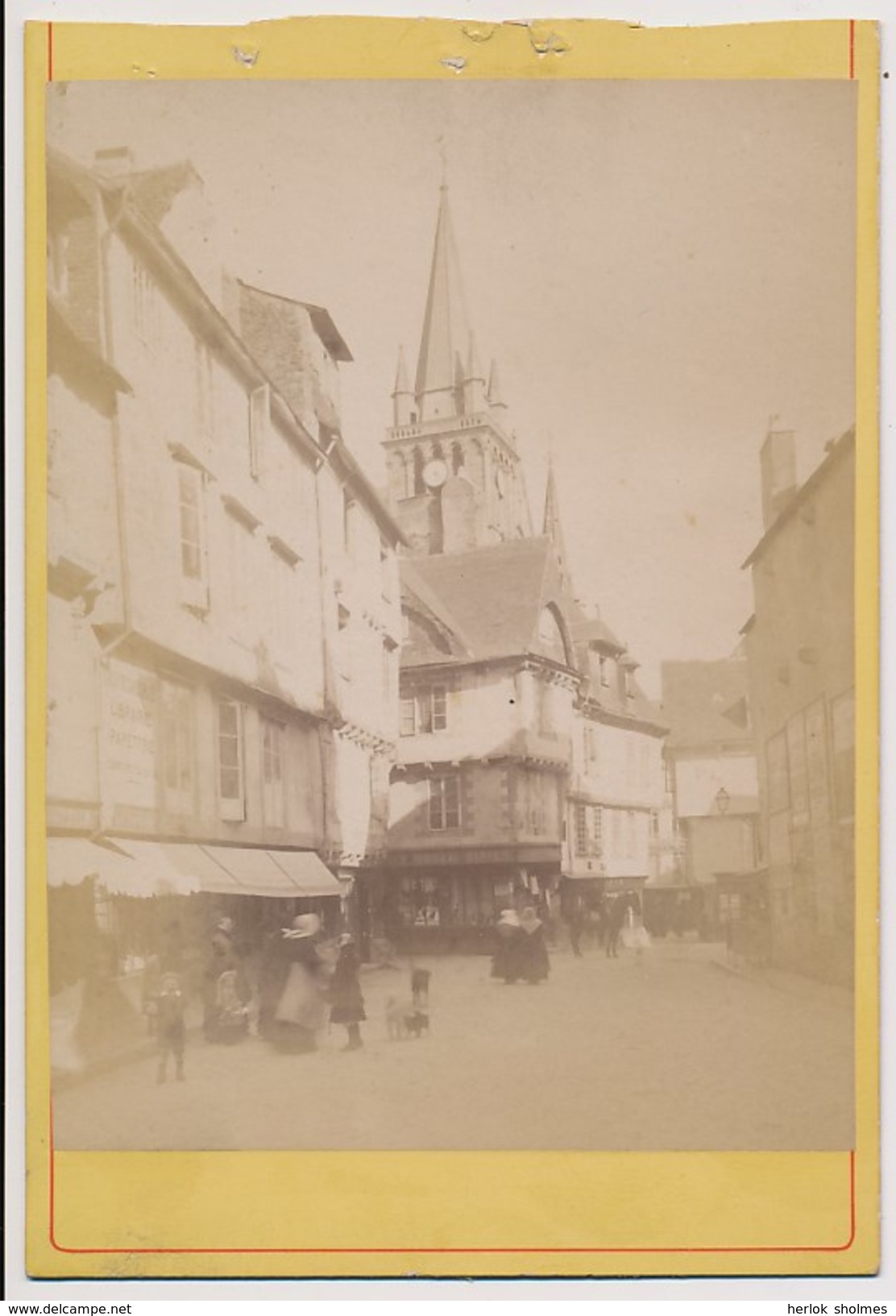 Photo CAB. Vannes. Place Henri IV. A. Laroche Ca1890 - Ancianas (antes De 1900)
