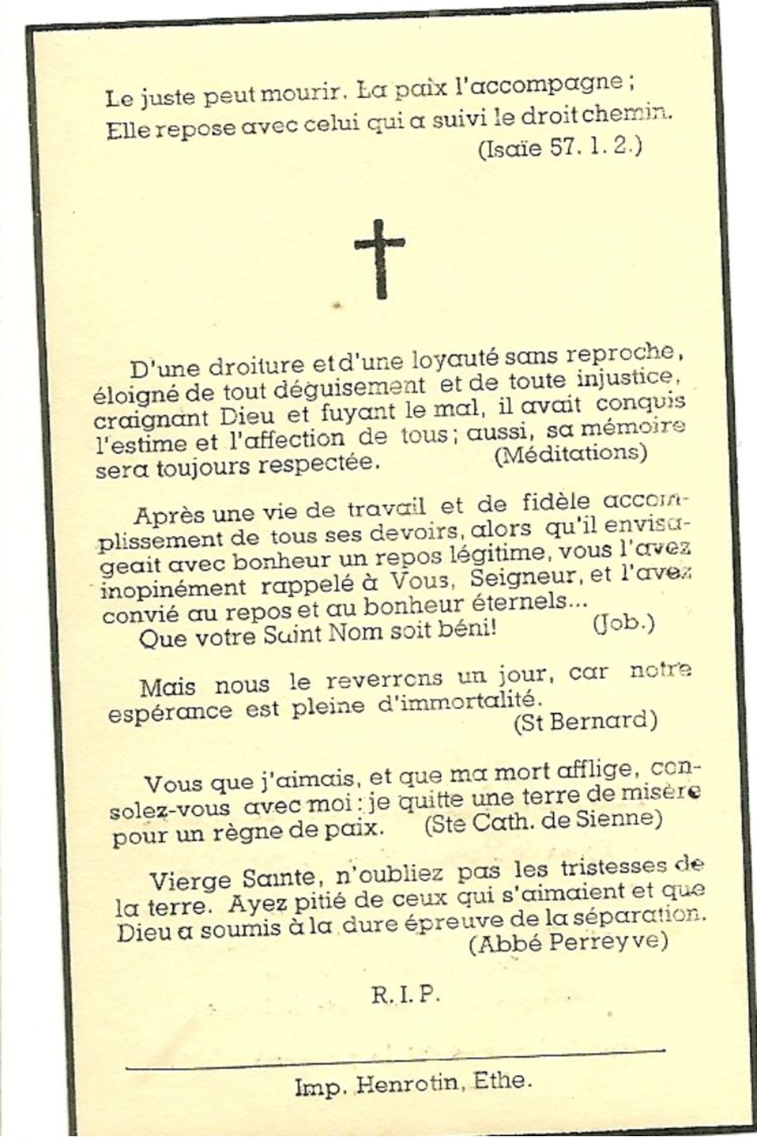 Virton Ethe Honoré Lempereur Epoux De Mathilde Fizaine 1881 1939 Ancien Combattant 1914 1918 - Virton