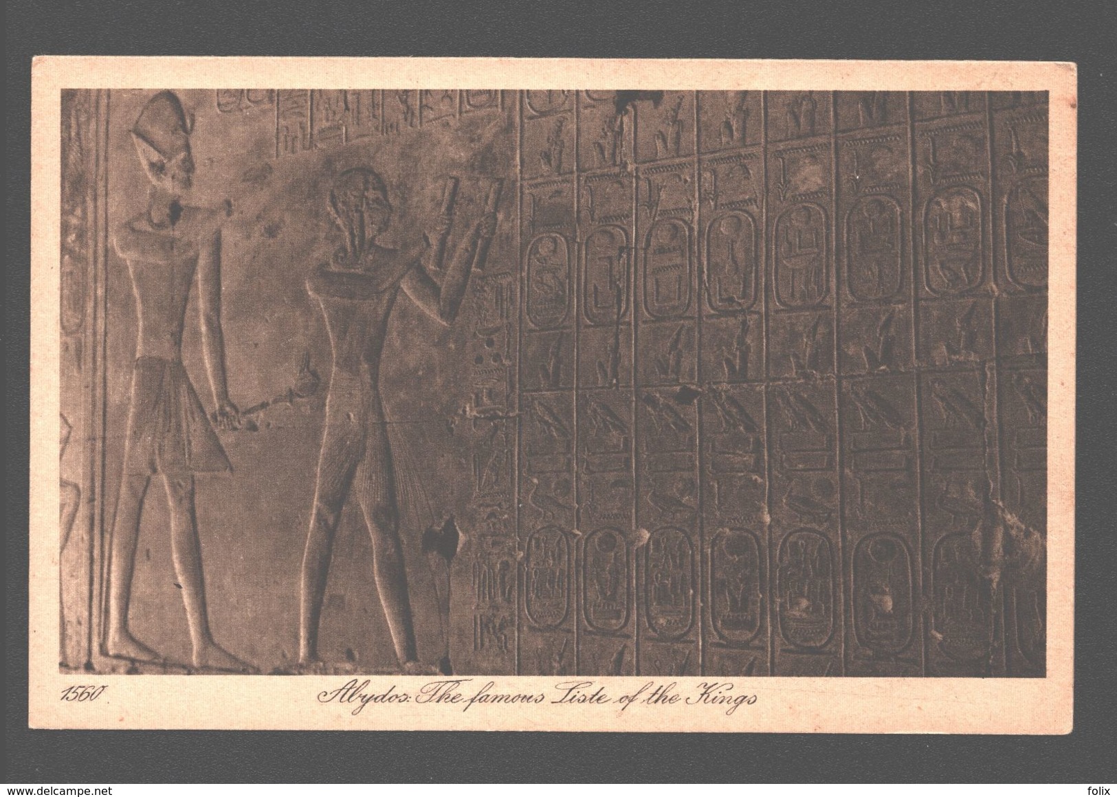 Abydos - The Famous Liste Of The Kings - Ed. Lehnert & Landrock, Caïro - Sonstige & Ohne Zuordnung